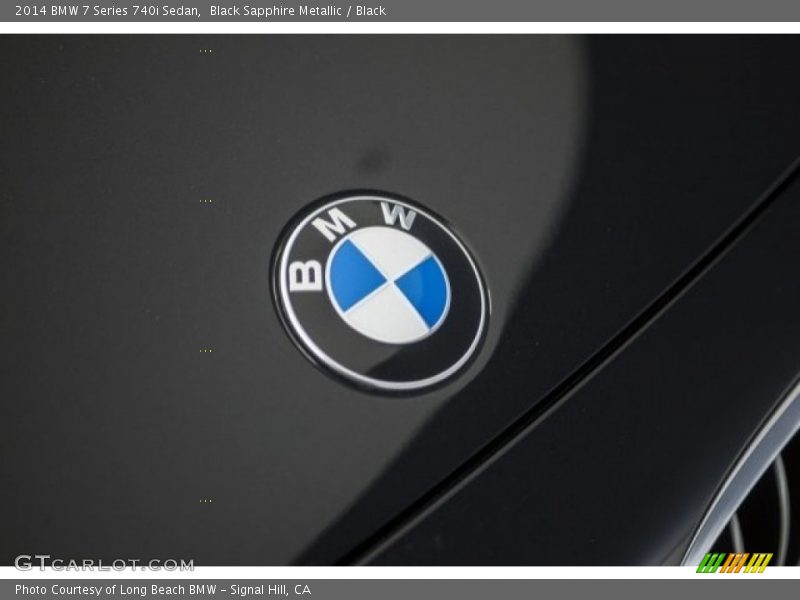 Black Sapphire Metallic / Black 2014 BMW 7 Series 740i Sedan