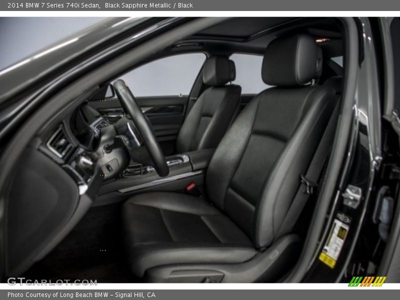 Black Sapphire Metallic / Black 2014 BMW 7 Series 740i Sedan