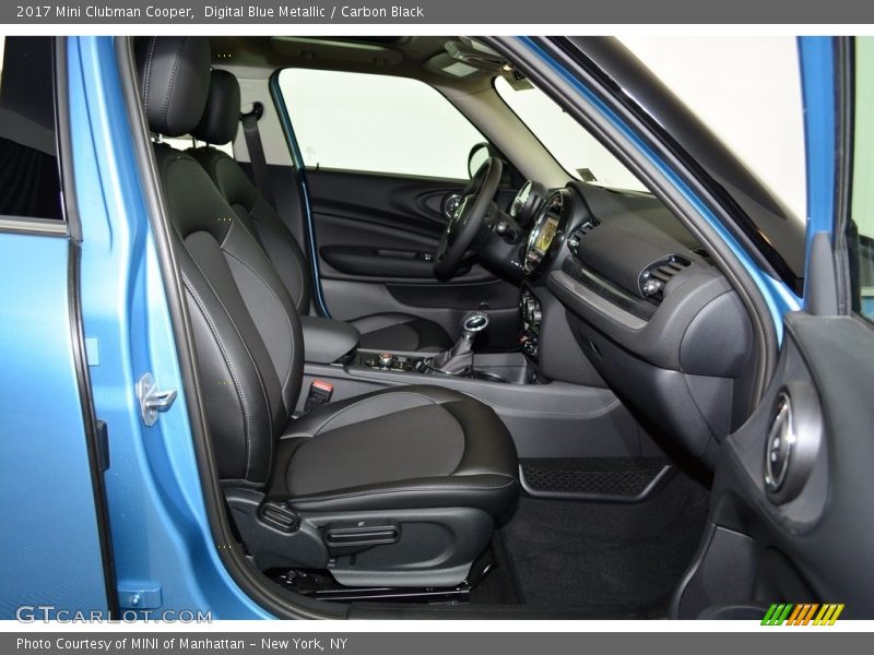 Digital Blue Metallic / Carbon Black 2017 Mini Clubman Cooper