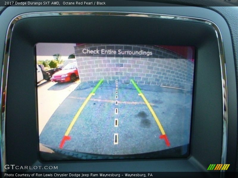Octane Red Pearl / Black 2017 Dodge Durango SXT AWD