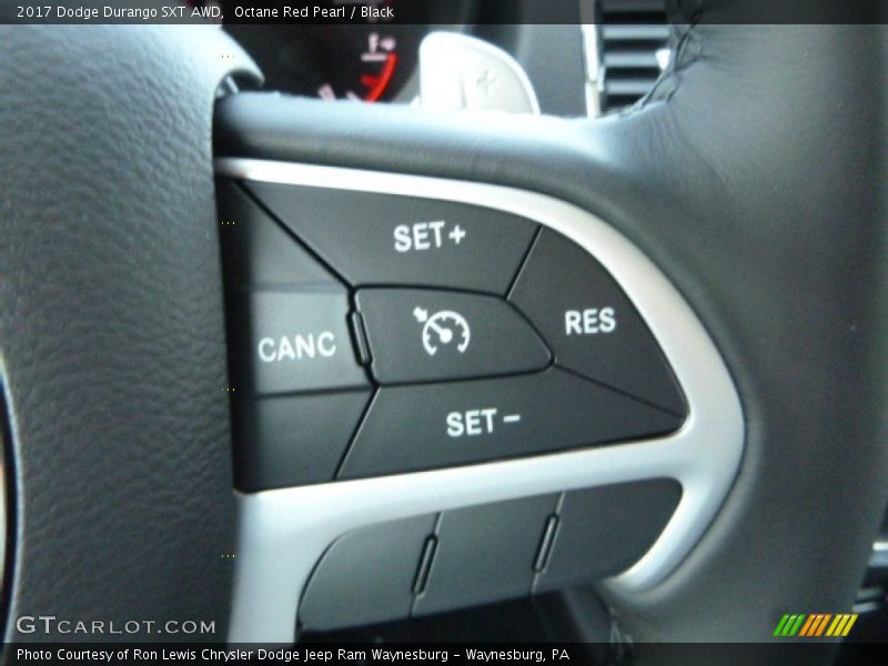 Octane Red Pearl / Black 2017 Dodge Durango SXT AWD