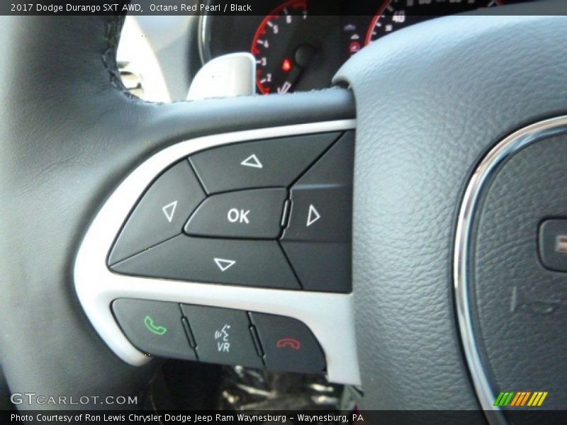 Octane Red Pearl / Black 2017 Dodge Durango SXT AWD