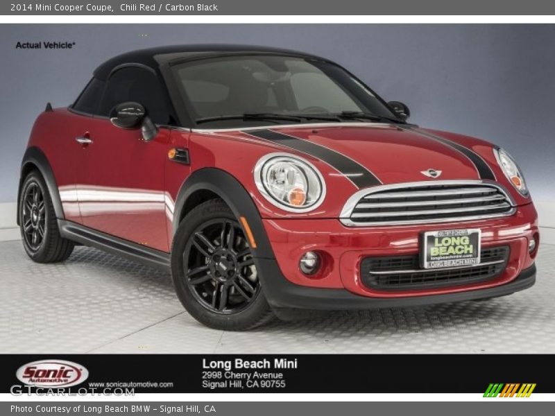 Chili Red / Carbon Black 2014 Mini Cooper Coupe