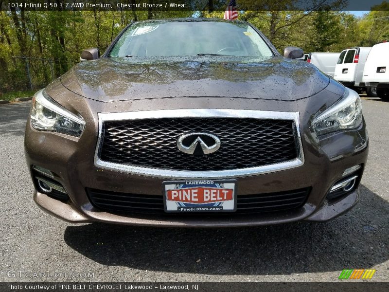Chestnut Bronze / Wheat 2014 Infiniti Q 50 3.7 AWD Premium