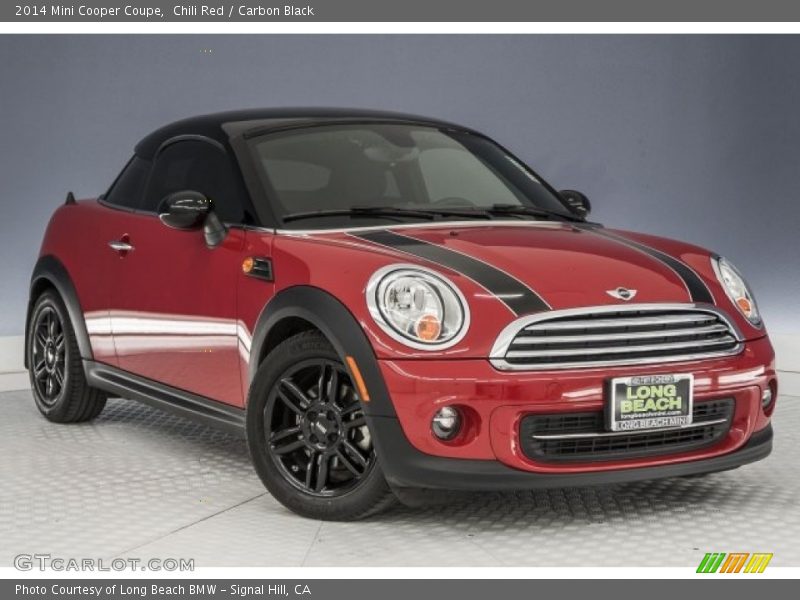 Chili Red / Carbon Black 2014 Mini Cooper Coupe