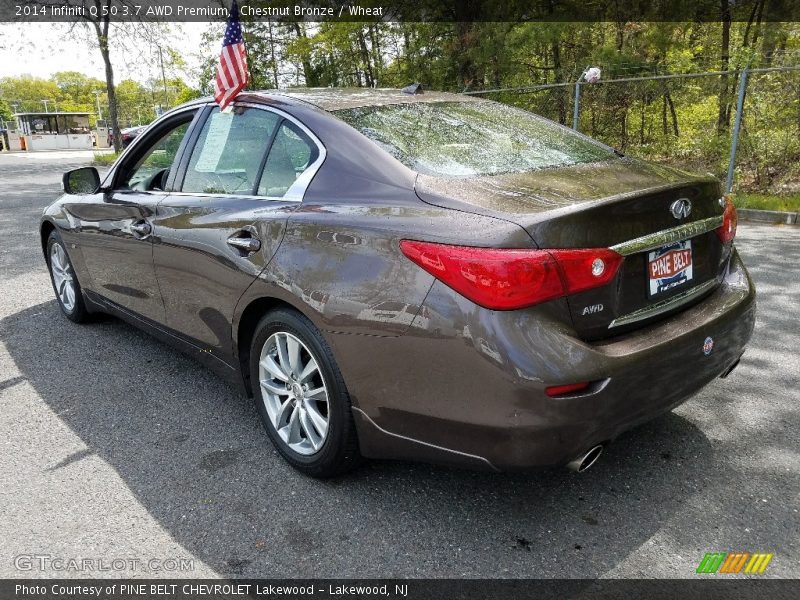 Chestnut Bronze / Wheat 2014 Infiniti Q 50 3.7 AWD Premium
