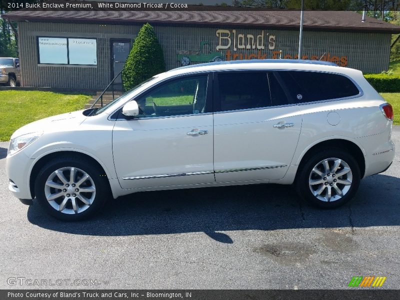 White Diamond Tricoat / Cocoa 2014 Buick Enclave Premium
