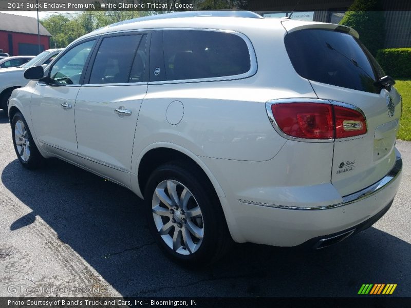 White Diamond Tricoat / Cocoa 2014 Buick Enclave Premium