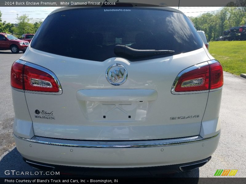 White Diamond Tricoat / Cocoa 2014 Buick Enclave Premium