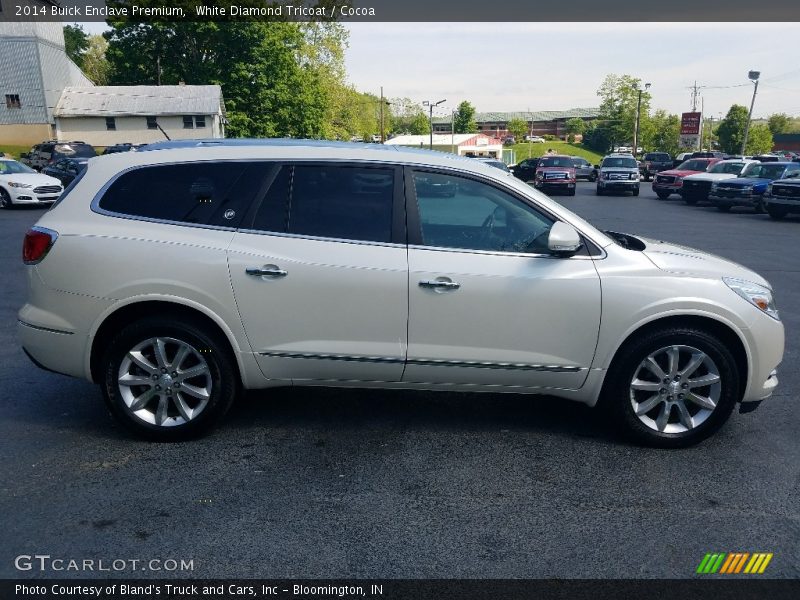 White Diamond Tricoat / Cocoa 2014 Buick Enclave Premium