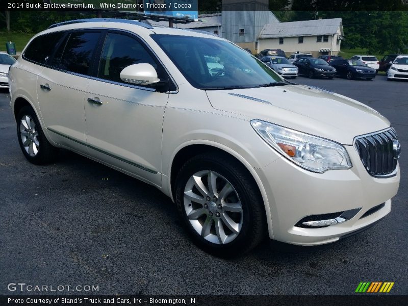 White Diamond Tricoat / Cocoa 2014 Buick Enclave Premium
