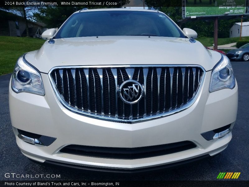 White Diamond Tricoat / Cocoa 2014 Buick Enclave Premium