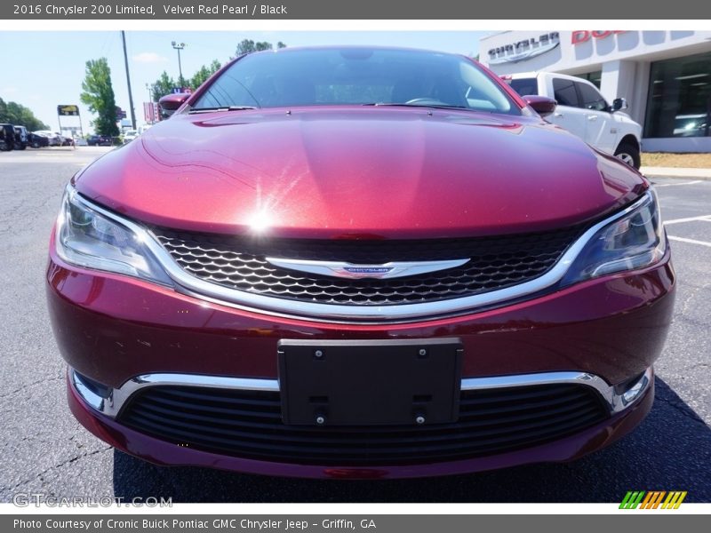 Velvet Red Pearl / Black 2016 Chrysler 200 Limited