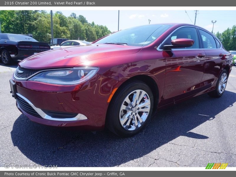Velvet Red Pearl / Black 2016 Chrysler 200 Limited