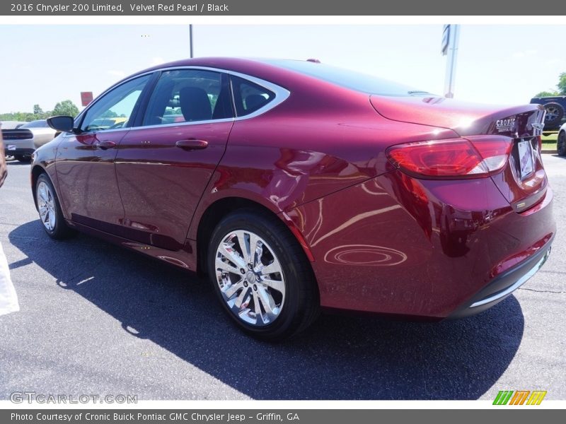 Velvet Red Pearl / Black 2016 Chrysler 200 Limited