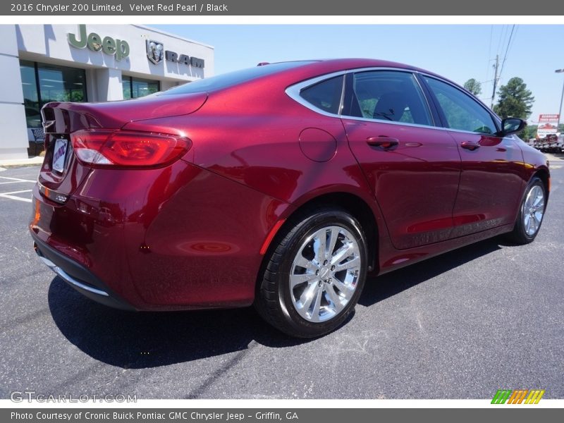 Velvet Red Pearl / Black 2016 Chrysler 200 Limited