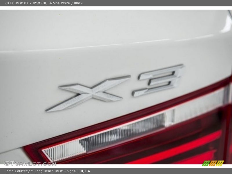 Alpine White / Black 2014 BMW X3 xDrive28i