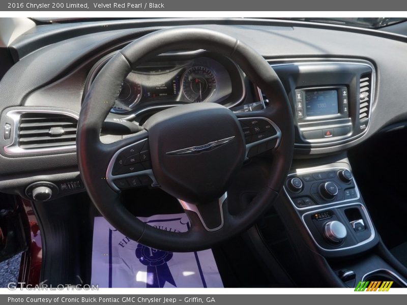 Velvet Red Pearl / Black 2016 Chrysler 200 Limited