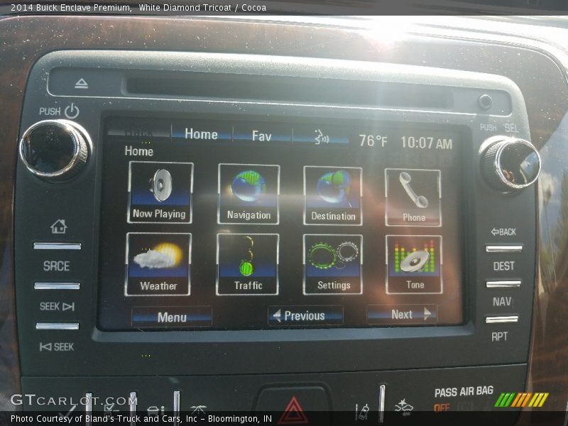 White Diamond Tricoat / Cocoa 2014 Buick Enclave Premium