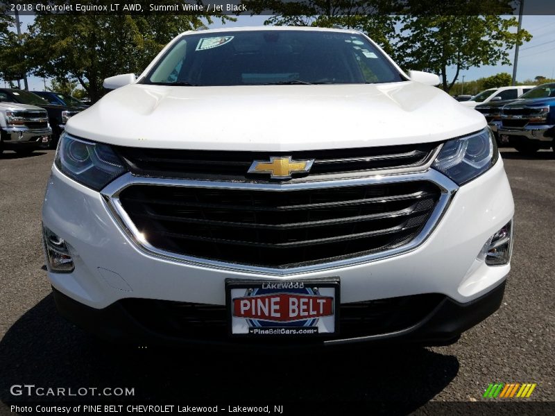 Summit White / Jet Black 2018 Chevrolet Equinox LT AWD