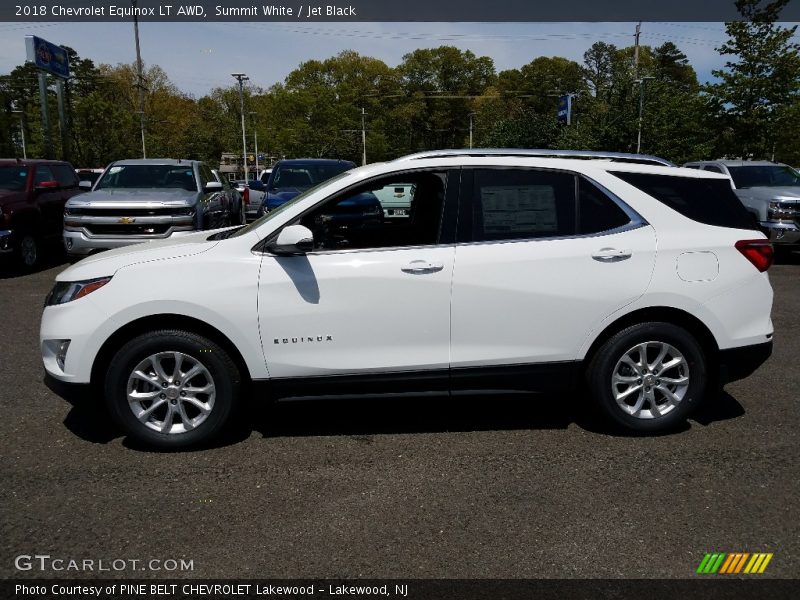 Summit White / Jet Black 2018 Chevrolet Equinox LT AWD