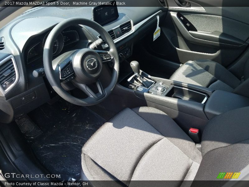 Machine Gray Metallic / Black 2017 Mazda MAZDA3 Sport 5 Door