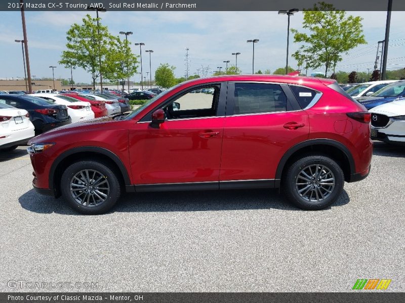 Soul Red Metallic / Parchment 2017 Mazda CX-5 Touring AWD