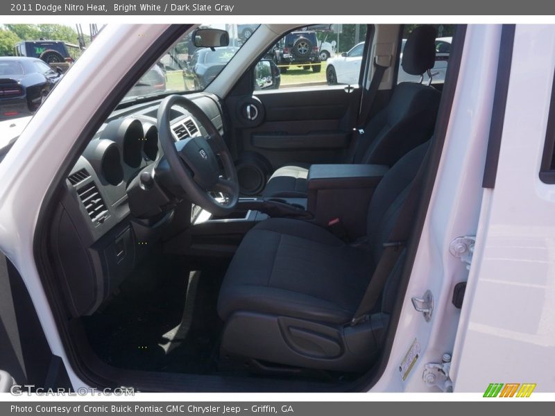 Bright White / Dark Slate Gray 2011 Dodge Nitro Heat