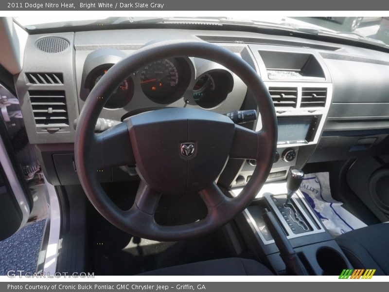 Bright White / Dark Slate Gray 2011 Dodge Nitro Heat