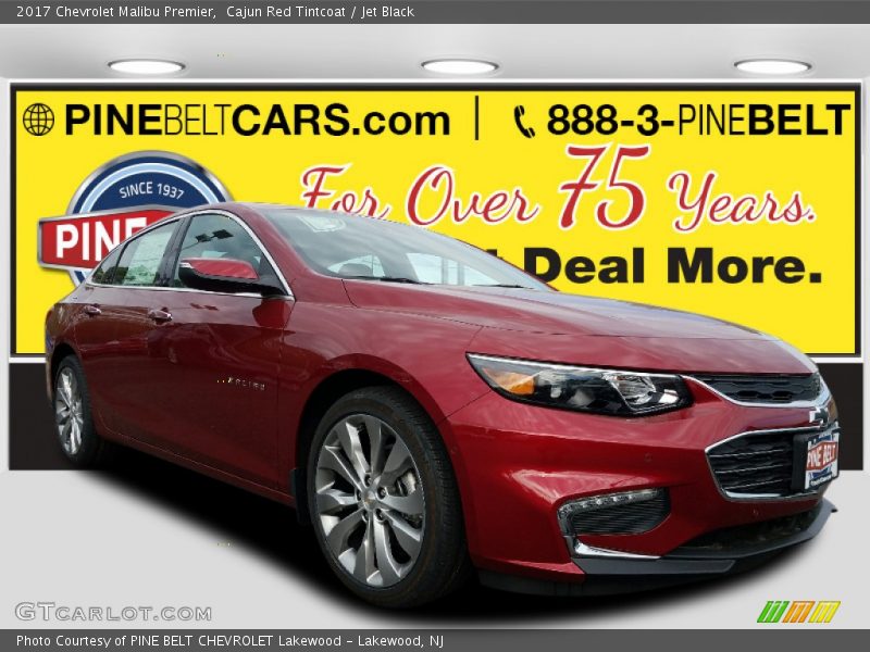 Cajun Red Tintcoat / Jet Black 2017 Chevrolet Malibu Premier