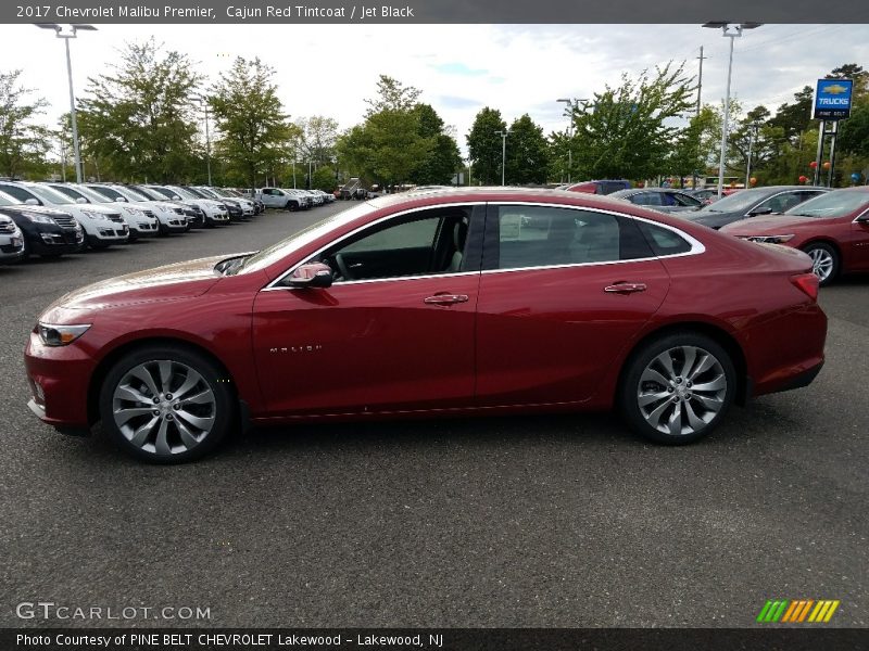 Cajun Red Tintcoat / Jet Black 2017 Chevrolet Malibu Premier