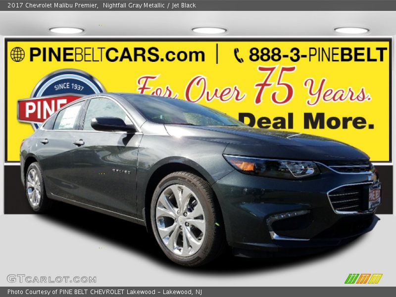Nightfall Gray Metallic / Jet Black 2017 Chevrolet Malibu Premier
