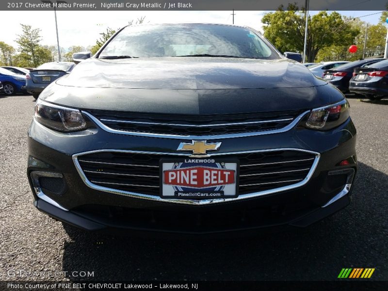 Nightfall Gray Metallic / Jet Black 2017 Chevrolet Malibu Premier