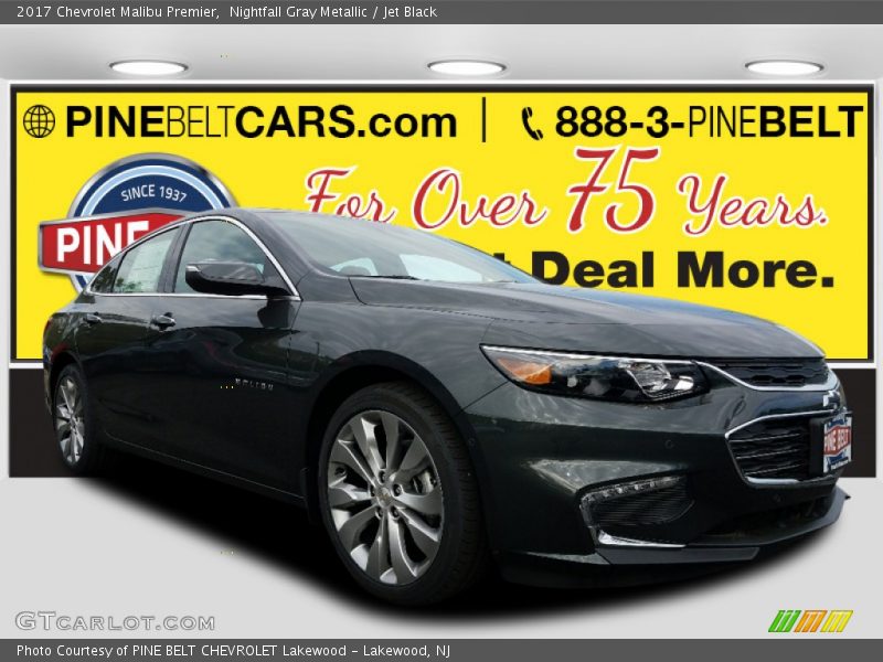 Nightfall Gray Metallic / Jet Black 2017 Chevrolet Malibu Premier