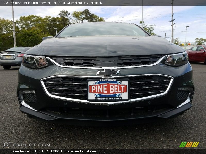 Nightfall Gray Metallic / Jet Black 2017 Chevrolet Malibu Premier
