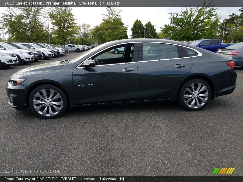 Nightfall Gray Metallic / Jet Black 2017 Chevrolet Malibu Premier