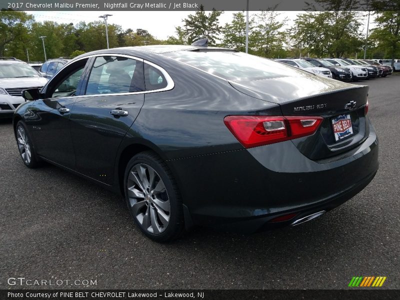 Nightfall Gray Metallic / Jet Black 2017 Chevrolet Malibu Premier