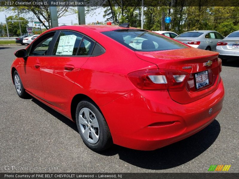 Red Hot / Jet Black 2017 Chevrolet Cruze LS