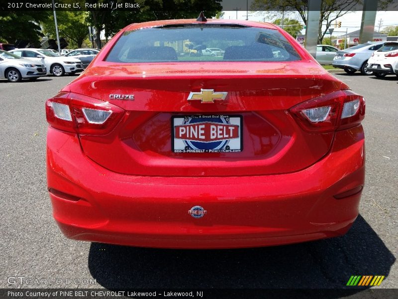 Red Hot / Jet Black 2017 Chevrolet Cruze LS