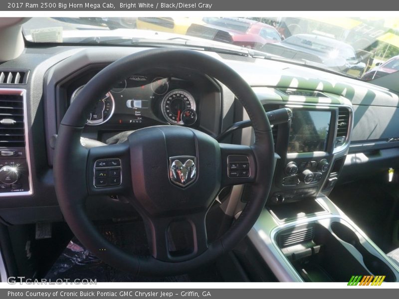 Bright White / Black/Diesel Gray 2017 Ram 2500 Big Horn Mega Cab