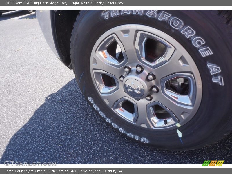 Bright White / Black/Diesel Gray 2017 Ram 2500 Big Horn Mega Cab
