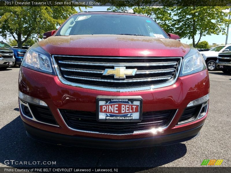 Siren Red Tintcoat / Ebony 2017 Chevrolet Traverse LT