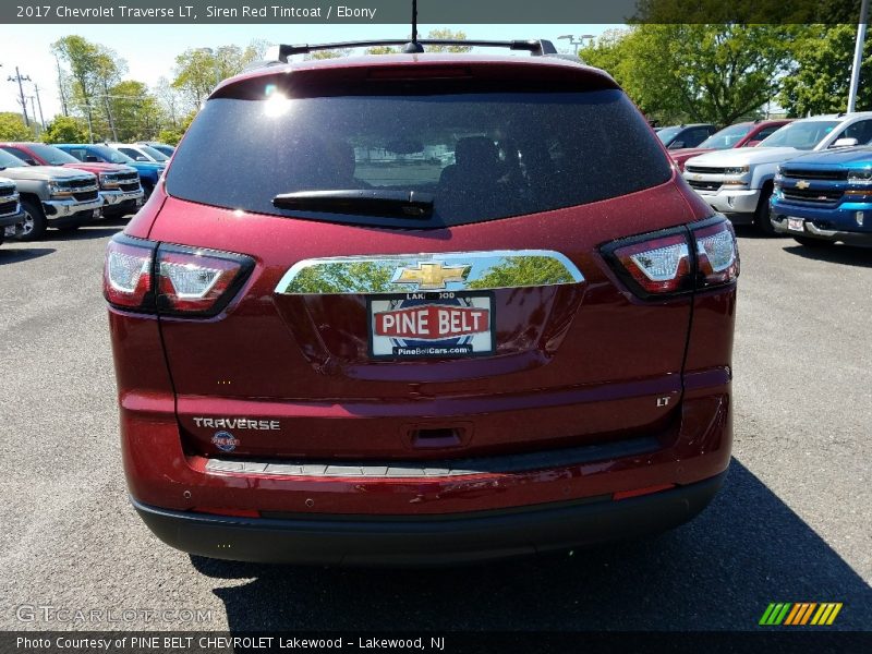 Siren Red Tintcoat / Ebony 2017 Chevrolet Traverse LT