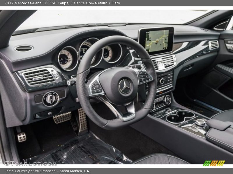 Selenite Grey Metallic / Black 2017 Mercedes-Benz CLS 550 Coupe