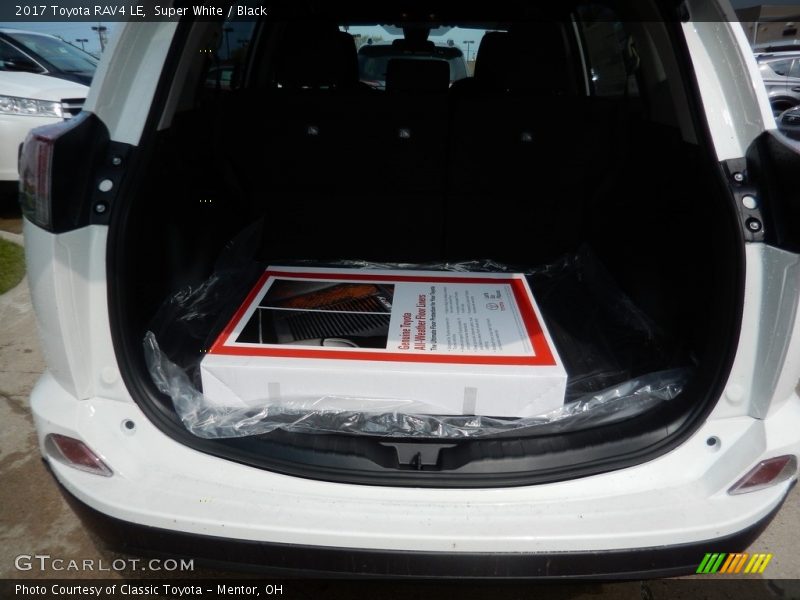 Super White / Black 2017 Toyota RAV4 LE