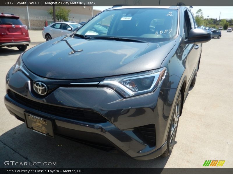Magnetic Gray Metallic / Black 2017 Toyota RAV4 LE