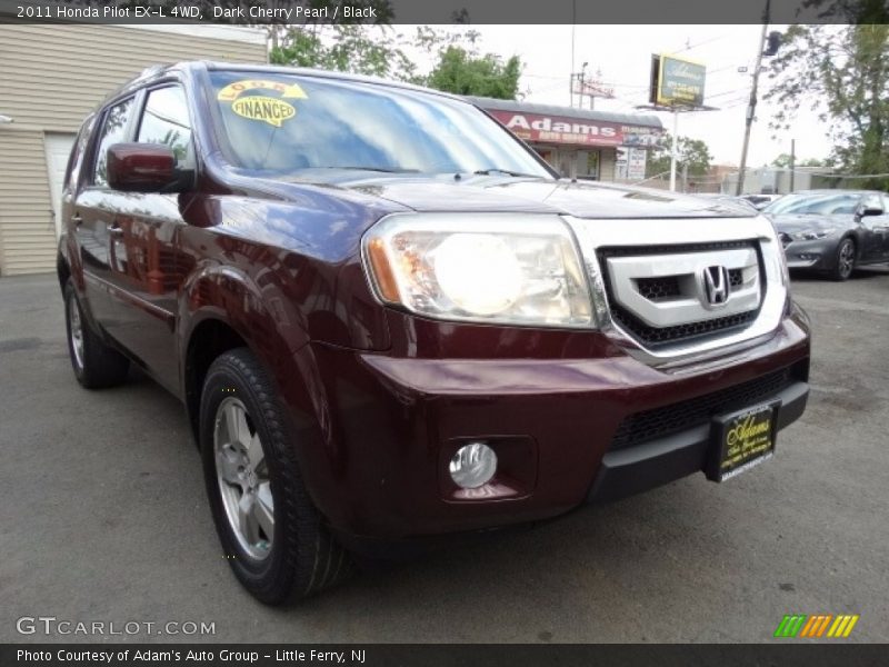 Dark Cherry Pearl / Black 2011 Honda Pilot EX-L 4WD