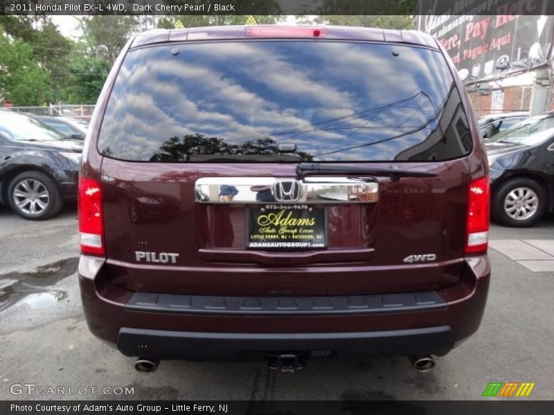 Dark Cherry Pearl / Black 2011 Honda Pilot EX-L 4WD