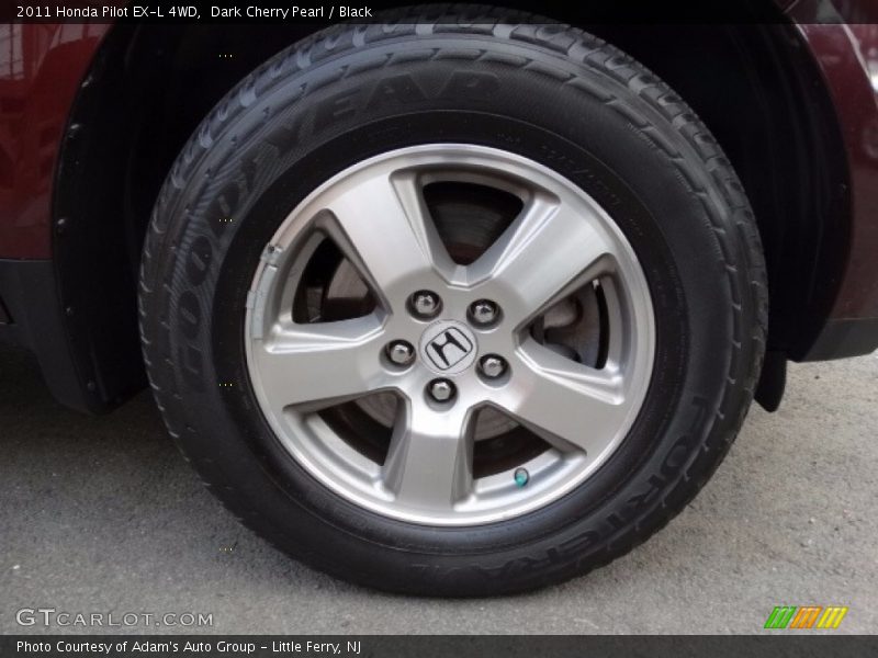 Dark Cherry Pearl / Black 2011 Honda Pilot EX-L 4WD