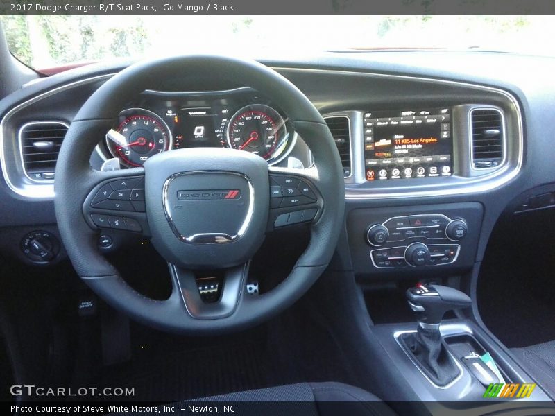 Go Mango / Black 2017 Dodge Charger R/T Scat Pack